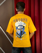 (Yellow) Anime Front-Back Graphic Oversized Tee