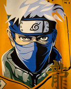 (Yellow) Anime Front-Back Graphic Oversized Tee